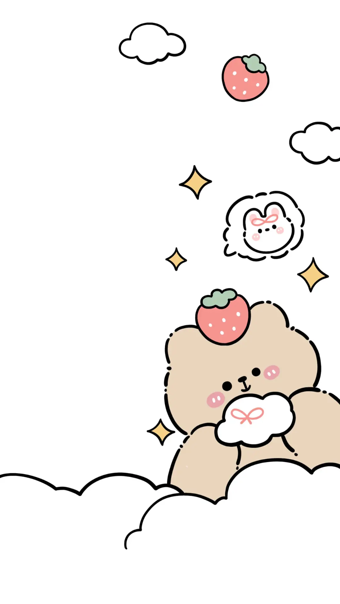 简约熊与兔-锐景创意