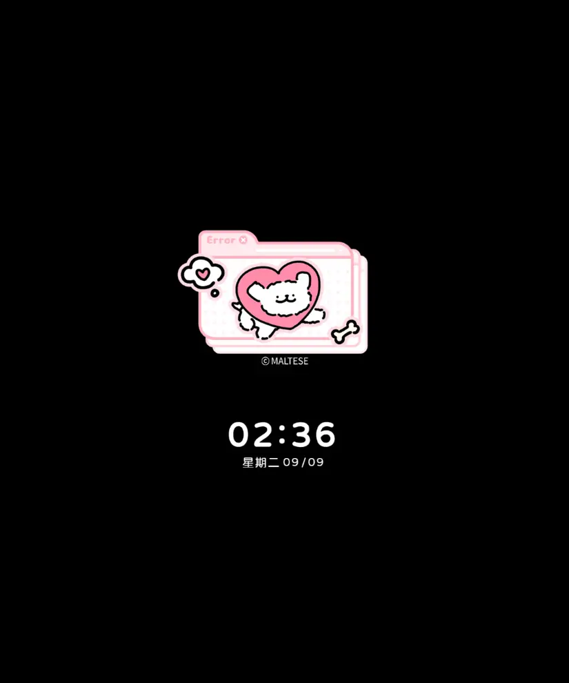 线条小狗星星漫画格