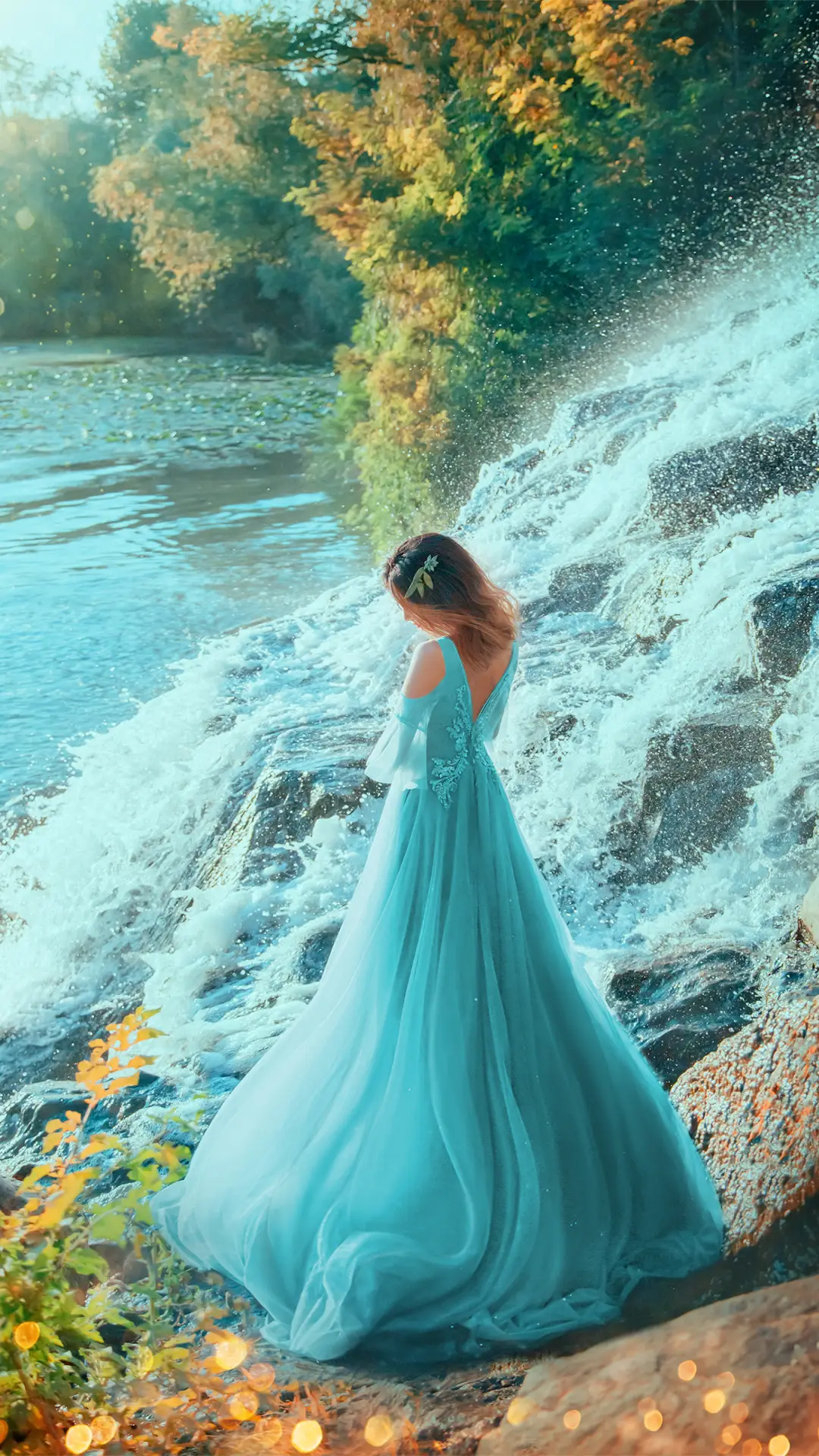 蓝色佳丽-拍信图库