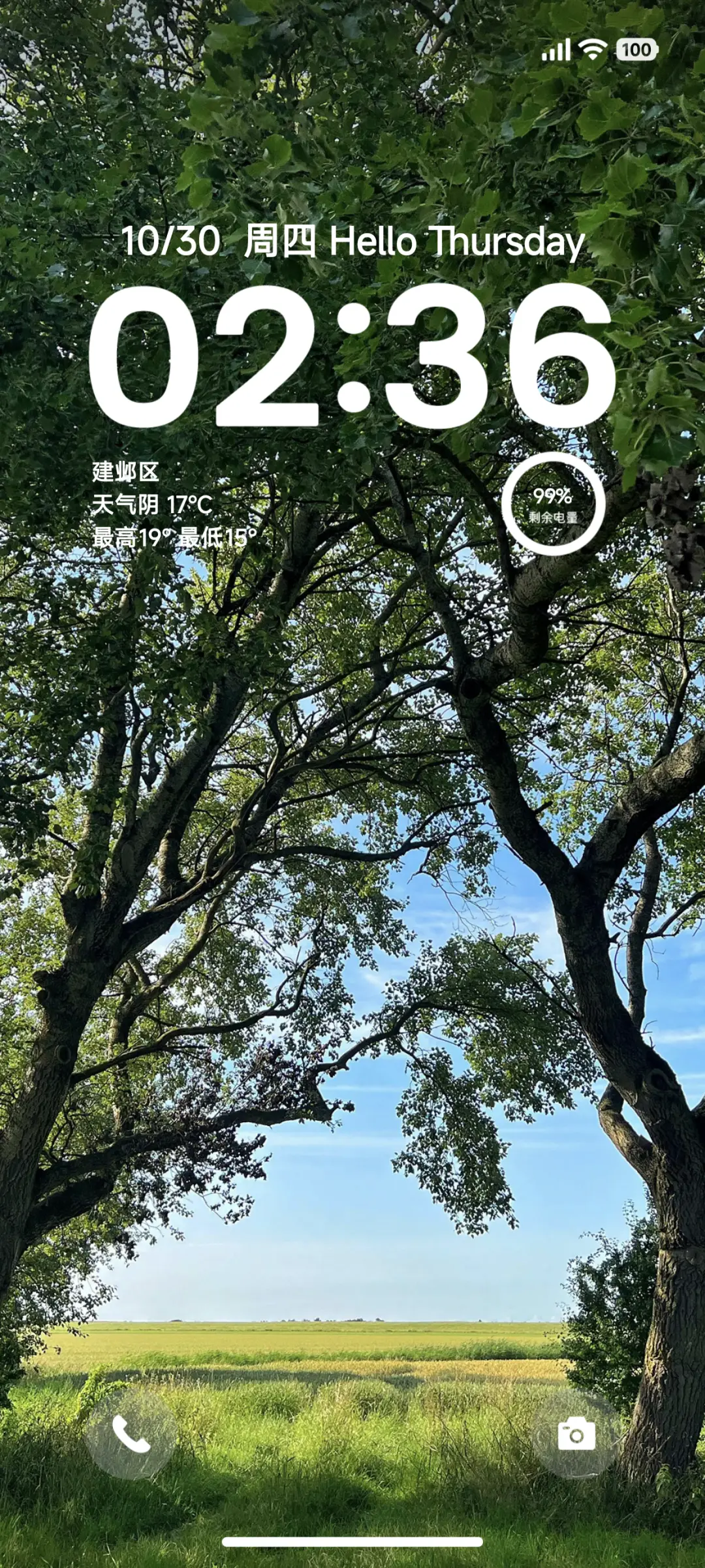 风景灵动绿色ins