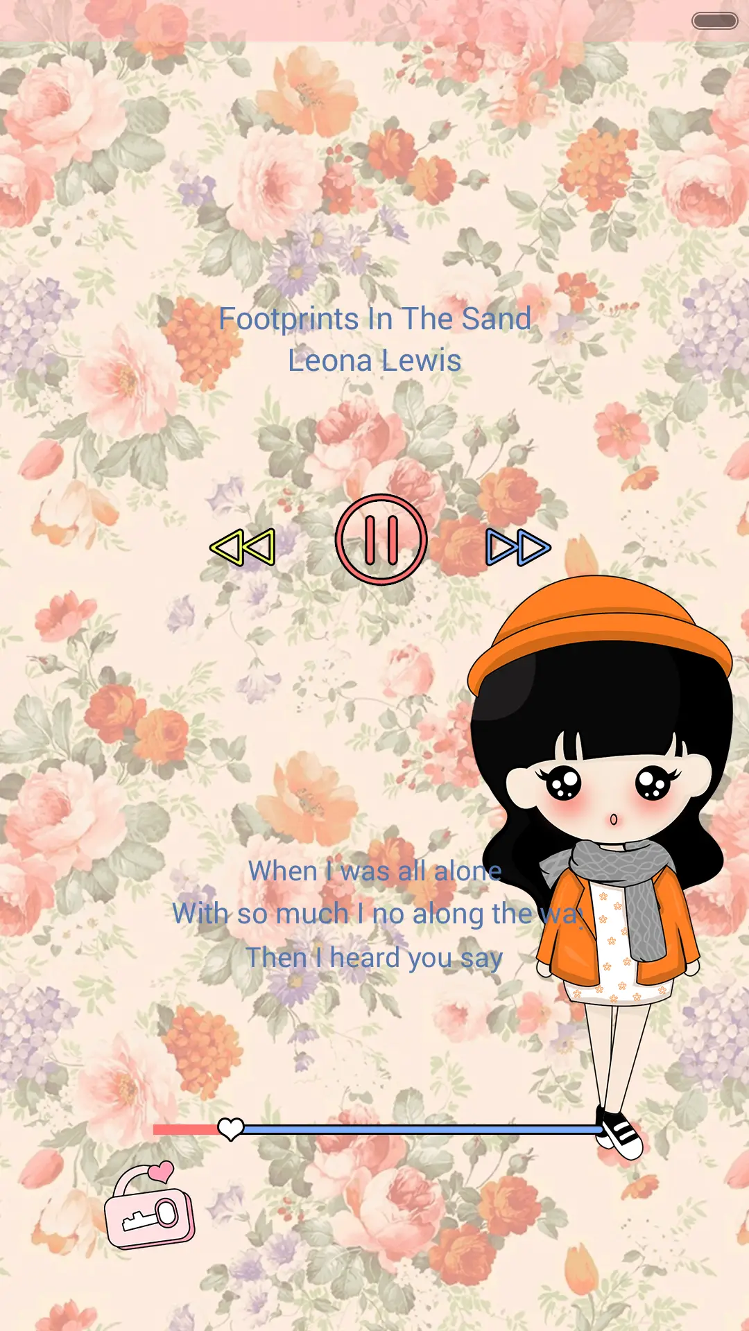 小豆逗_我是碎花控(双锁屏+百变时钟+自由桌面) - Screenshot 3