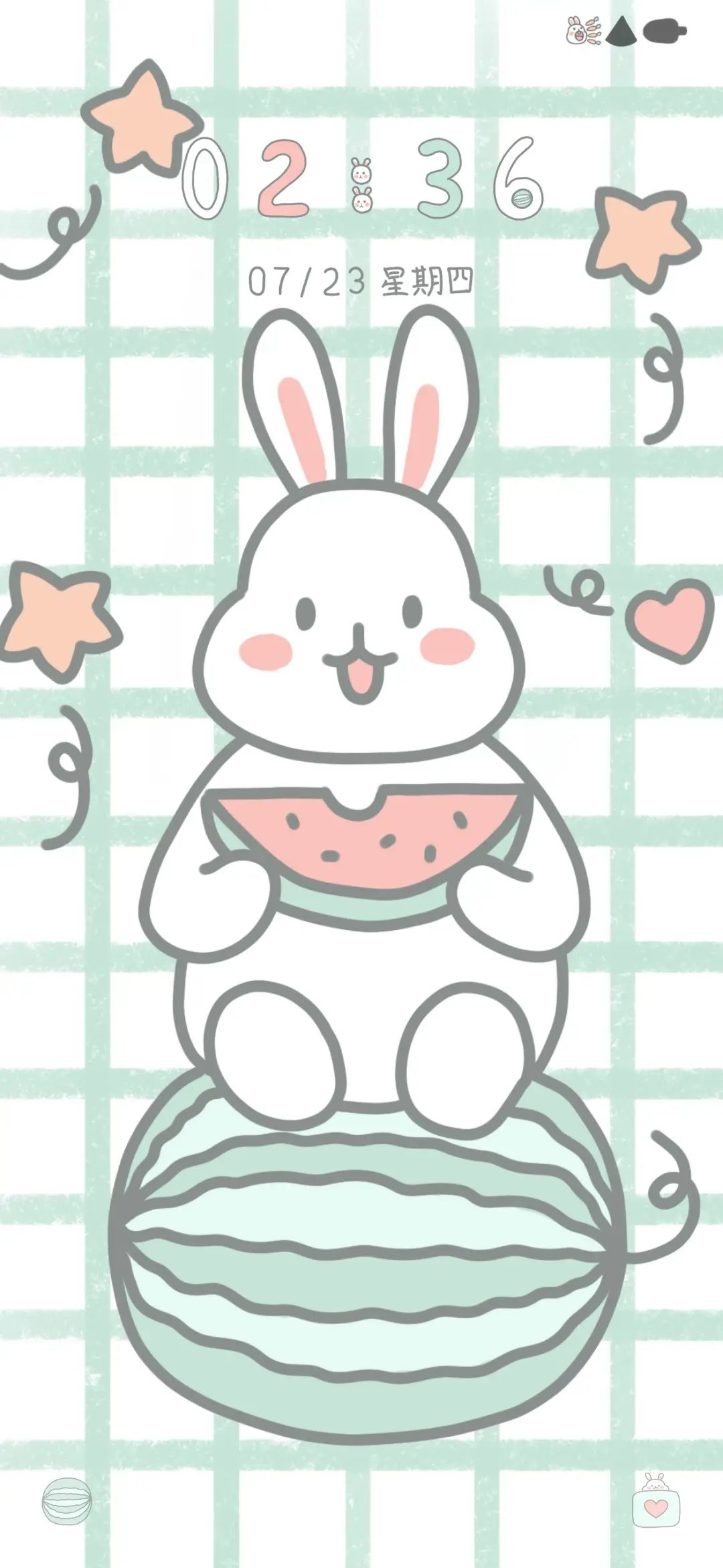 兔兔夏天吃西瓜 - Screenshot 1