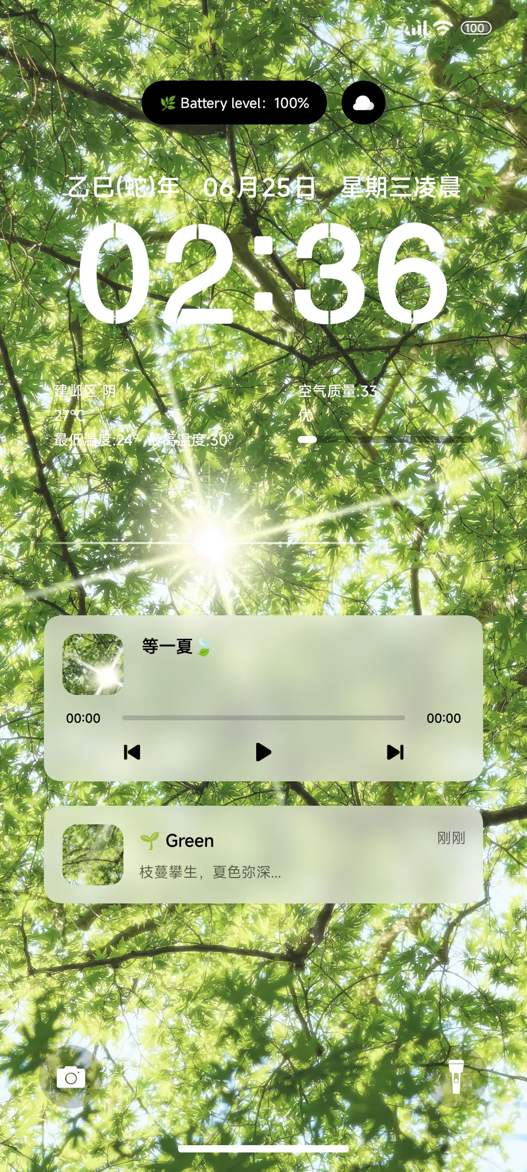 夏日森系护眼