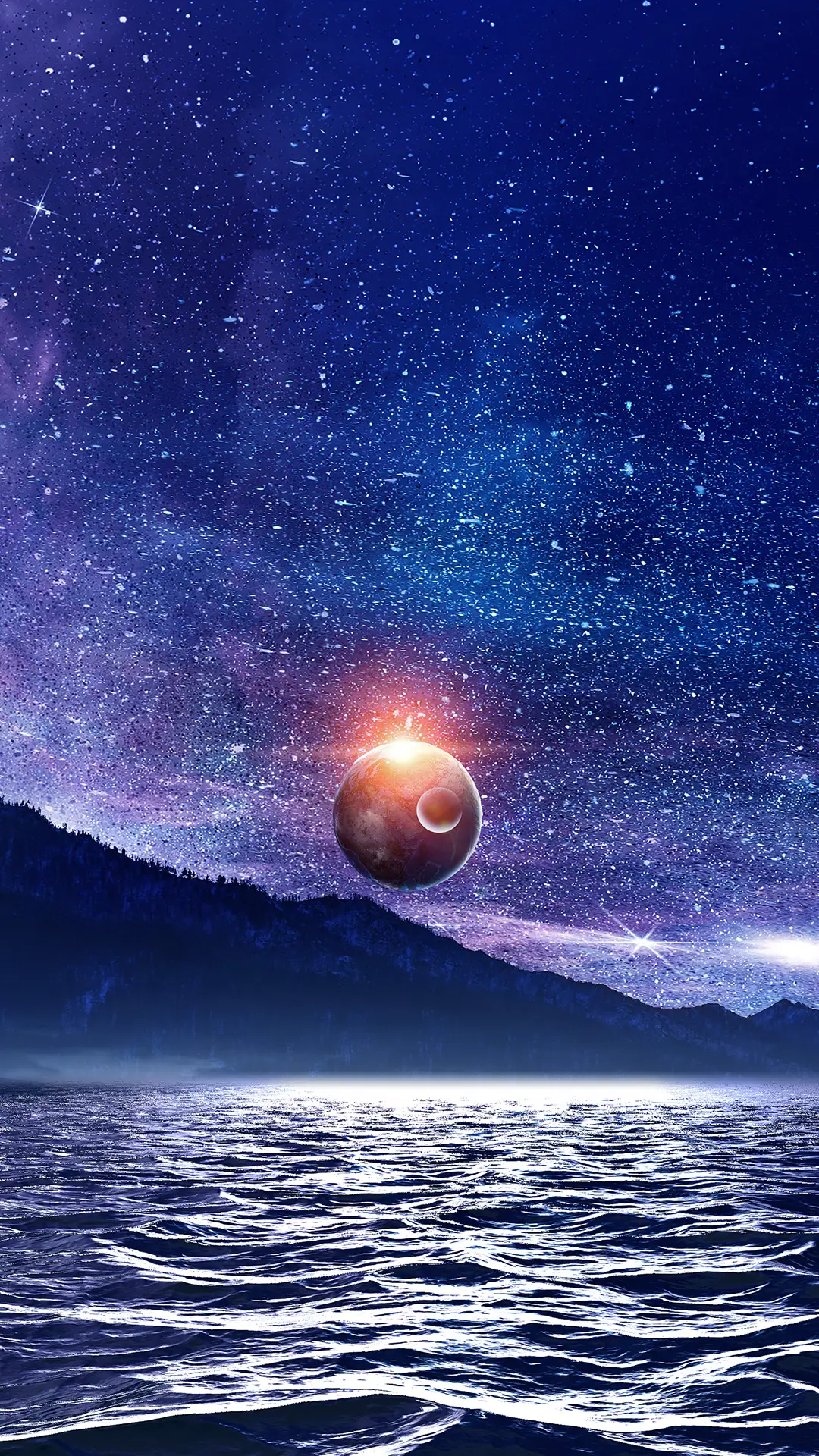 梦幻星月-拍信图库